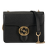 Interlocking G Crossbody, &pound;495, Handbags, Black, Leather, Front view
